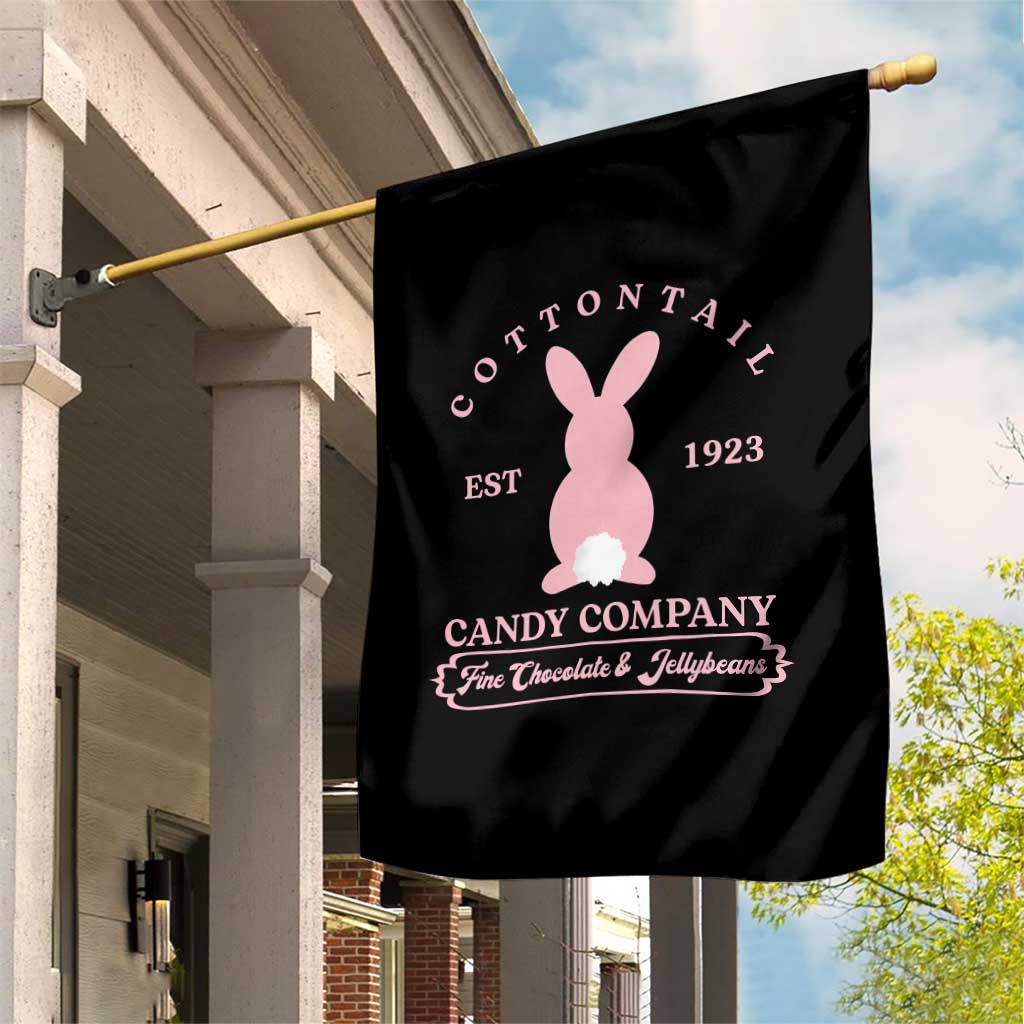 Cottontail Candy Company Vintage Easter Bunny Garden Flag Retro Chocolate and Jellybeans Spring Lovers TS02 Print Your Wear
