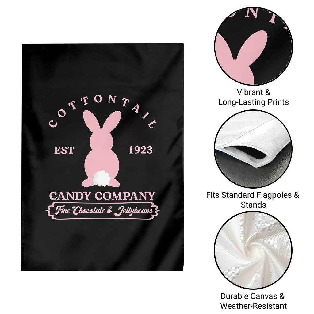 Cottontail Candy Company Vintage Easter Bunny Garden Flag Retro Chocolate and Jellybeans Spring Lovers TS02 Print Your Wear