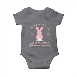 Cottontail Candy Company Vintage Easter Bunny Baby Onesie Retro Chocolate and Jellybeans Spring Lovers TS02 Charcoal Print Your Wear