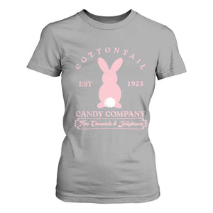 Cottontail Candy Company Vintage Easter Bunny T Shirt For Women Retro Chocolate and Jellybeans Spring Lovers TS02 Sport Gray Print Your Wear