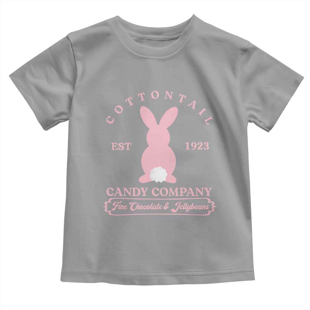 Cottontail Candy Company Vintage Easter Bunny Toddler T Shirt Retro Chocolate and Jellybeans Spring Lovers TS02 Sport Gray Print Your Wear