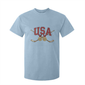 USA Ice Hockey Pride 1980 to 2026 Legacy T Shirt For Kid Patriotic American Champions TS02 Light Blue Print Your Wear