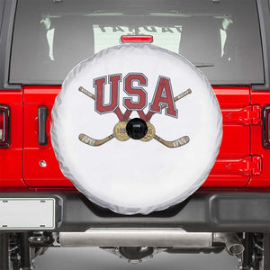 USA Ice Hockey Pride 1980 to 2026 Legacy Spare Tire Cover Patriotic American Champions TS02 White Print Your Wear