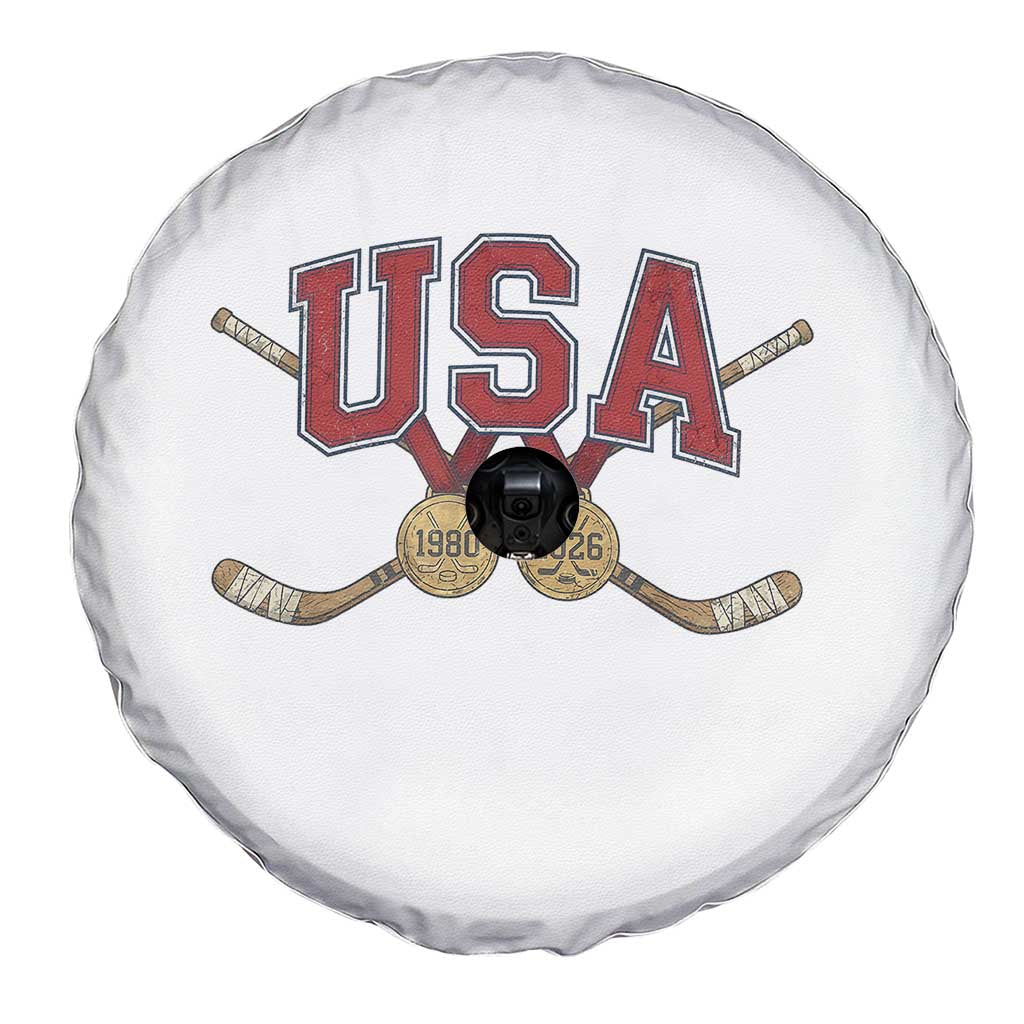 USA Ice Hockey Pride 1980 to 2026 Legacy Spare Tire Cover Patriotic American Champions TS02 Print Your Wear