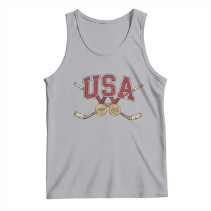 USA Ice Hockey Pride 1980 to 2026 Legacy Tank Top Patriotic American Champions TS02 Athletic Heather Print Your Wear