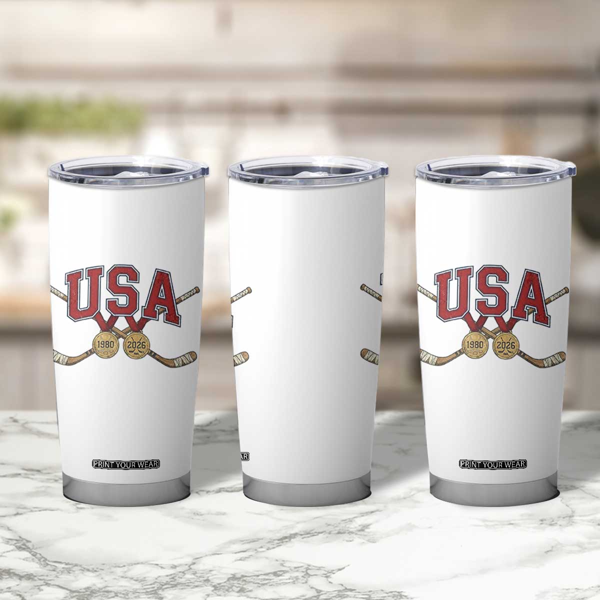 USA Ice Hockey Pride 1980 to 2026 Legacy Tumbler Cup Patriotic American Champions TS02 Print Your Wear