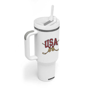 USA Ice Hockey Pride 1980 to 2026 Legacy Tumbler With Handle Patriotic American Champions TS02 Print Your Wear