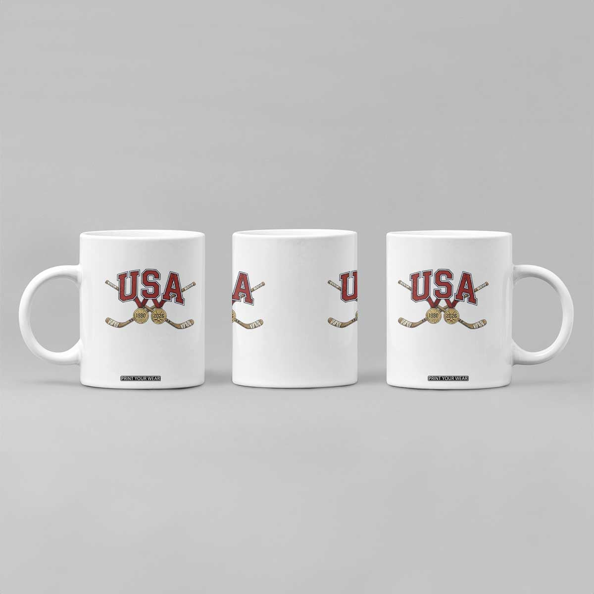 USA Ice Hockey Pride 1980 to 2026 Legacy Coffee Mug Patriotic American Champions TS02 Print Your Wear