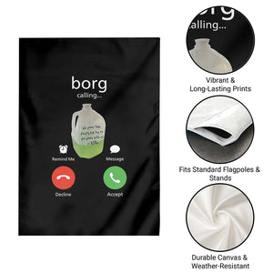Funny Borg Drink Caling Meme Garden Flag College Party Drink Viral Humor TS02 Print Your Wear