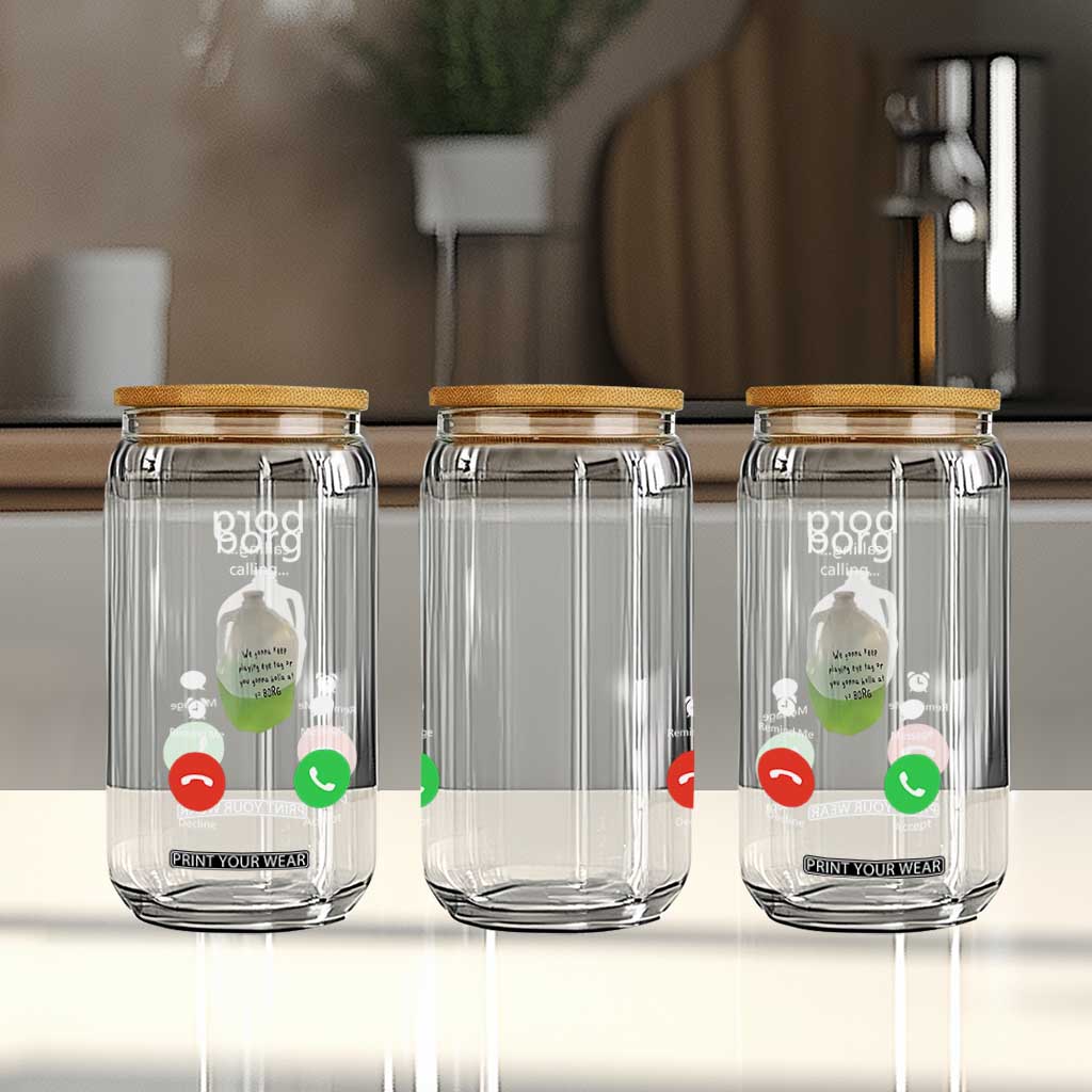 Funny Borg Drink Caling Meme Glass Can College Party Drink Viral Humor TS02 Print Your Wear