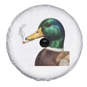 Smoking Mallard Meme Graphic Spare Tire Cover Chaotic Funny Wild Duck Attitude Viral Internet Humor TS02 Print Your Wear