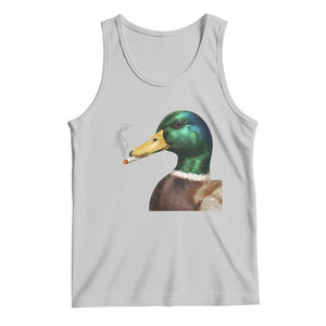 Smoking Mallard Meme Graphic Tank Top Chaotic Funny Wild Duck Attitude Viral Internet Humor TS02 Ash Print Your Wear