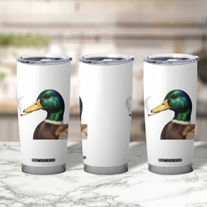 Smoking Mallard Meme Graphic Tumbler Cup Chaotic Funny Wild Duck Attitude Viral Internet Humor TS02 Print Your Wear