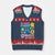 No Kings in America Protect Democracy V-Neck Knit Sweater Vest Colorful Flowers Patriotic Feminists TS02 Navy Red Print Your Wear