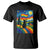 Whimsical Black Cat Pride Flag T Shirt Colorful LGBTQ Rainbow TS02 Black Print Your Wear
