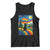 Whimsical Black Cat Pride Flag Tank Top Colorful LGBTQ Rainbow TS02 Black Print Your Wear