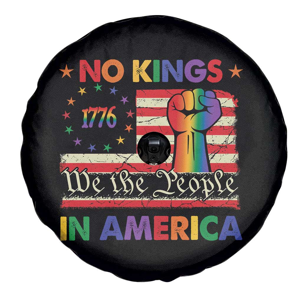 No Kings In America Rainbow Flag Spare Tire Cover TS02 Print Your Wear