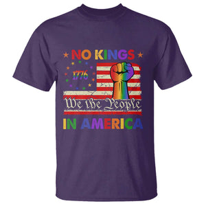 No Kings In America Rainbow Flag T Shirt TS02 Purple Print Your Wear
