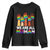 We Are All Human Rainbow Hands Youth Sweatshirt LGBTQ+ Unity Equality Pride Month TS02 Black Print Your Wear