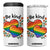 Be Kind Rainbow Heart 4 in 1 Can Cooler Tumbler Spread Kindness LGBTQ Love Pride Month TS02 One Size: 16 oz White Print Your Wear