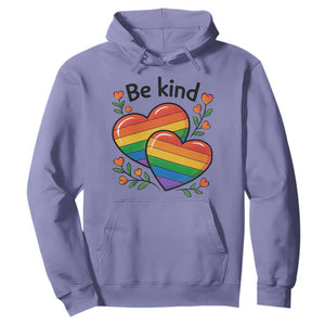 Be Kind Rainbow Heart Hoodie Spread Kindness LGBTQ Love Pride Month TS02 Violet Print Your Wear