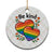 Be Kind Rainbow Heart Ceramic Ornament Spread Kindness LGBTQ Love Pride Month TS02 1pc Christmas Plaid Print Your Wear