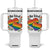 Be Kind Rainbow Heart Tumbler With Handle Spread Kindness LGBTQ Love Pride Month TS02 One Size: 40 oz White Print Your Wear
