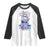 Rejecting Kings Since 1776 Raglan Shirt Vintage Patriotic Ship 4th Of July Fireworks TS02 White Black Print Your Wear