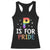 P is for Pride Racerback Tank Top Funny Rainbow Alphabet Celebrating LGBTQ+ Identity TS02 Black Print Your Wear
