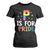 P is for Pride T Shirt For Women Funny Rainbow Alphabet Celebrating LGBTQ+ Identity TS02 Black Print Your Wear