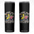 Support Your Fruity Friends Skinny Tumbler Retro Cute Banana and Berry LGBT Pride Support TS02 Black Print Your Wear