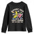 Support Your Fruity Friends Youth Sweatshirt Retro Cute Banana and Berry LGBT Pride Support TS02 Black Print Your Wear