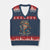 Jose Can You See V-Neck Knit Sweater Vest Funny Chelas y Cuetes 4th of July Latino Skeleton Fiesta TS02 Navy Red Print Your Wear