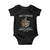Anti Cancer Skeleton Middle Finger Baby Onesie Floral Fck Cancer TS02 Black Print Your Wear
