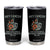 Anti Cancer Skeleton Middle Finger Tumbler Cup Floral Fck Cancer TS02 Black Print Your Wear