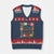 No Kings No Fascists No Tyrants No Nazis V-Neck Knit Sweater Vest Subtle Resist Retro Boho Floral TS02 Navy Red Print Your Wear