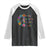 No Kings No Fascists No Tyrants No Nazis Raglan Shirt Resist Retro Boho Floral Peace Sign TS02 Black White Print Your Wear