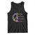 No Kings No Fascists No Tyrants No Nazis Tank Top Resist Retro Boho Floral Peace Sign TS02 Black Print Your Wear