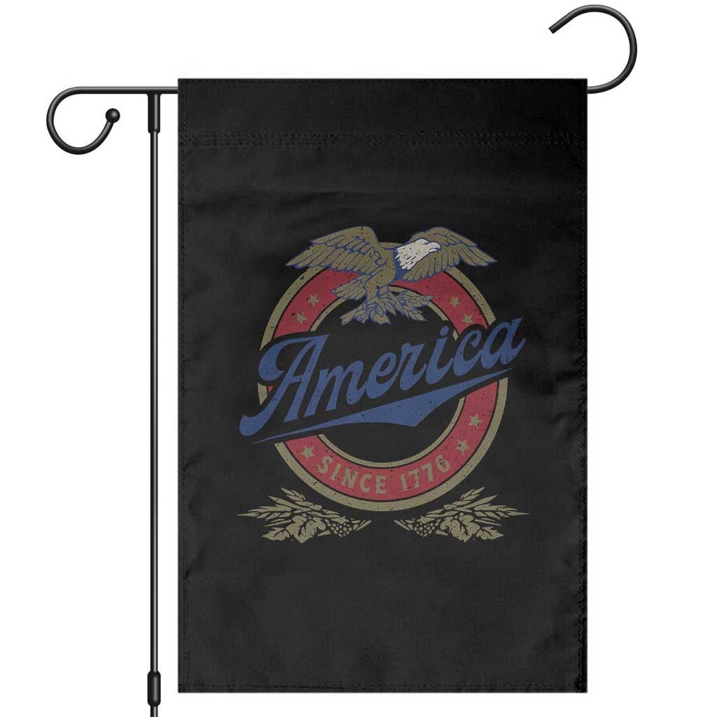 America Since 1776 Garden Flag 4th of July Retro Vintage Patriotic Eagle Pride TS02 Black Print Your Wear