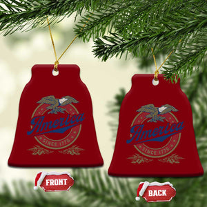 America Since 1776 Ceramic Ornament 4th of July Retro Vintage Patriotic Eagle Pride TS02 Print Your Wear