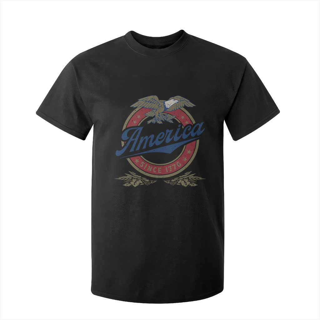 America Since 1776 T Shirt For Kid 4th of July Retro Vintage Patriotic Eagle Pride TS02 Black Print Your Wear