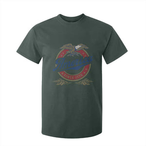 America Since 1776 T Shirt For Kid 4th of July Retro Vintage Patriotic Eagle Pride TS02 Dark Forest Green Print Your Wear