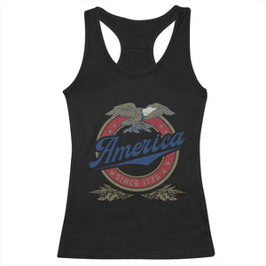 America Since 1776 Racerback Tank Top 4th of July Retro Vintage Patriotic Eagle Pride TS02 Black Print Your Wear
