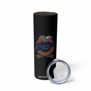 America Since 1776 Skinny Tumbler 4th of July Retro Vintage Patriotic Eagle Pride TS02 Print Your Wear