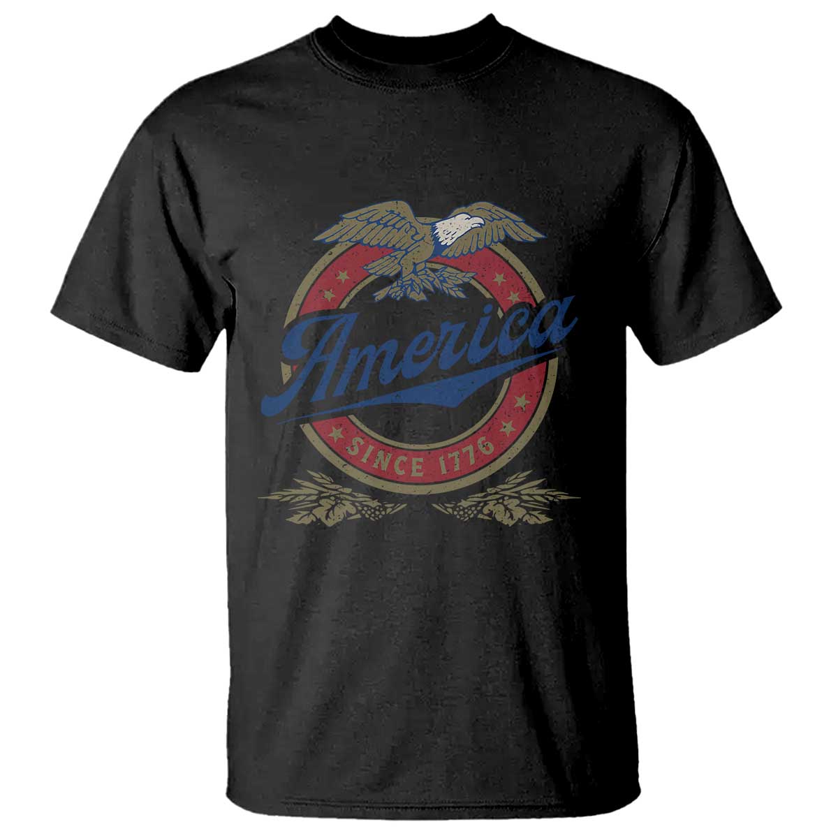 America Since 1776 T Shirt 4th of July Retro Vintage Patriotic Eagle Pride TS02 Black Print Your Wear