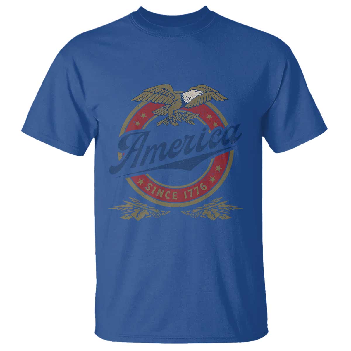America Since 1776 T Shirt 4th of July Retro Vintage Patriotic Eagle Pride TS02 Royal Blue Print Your Wear
