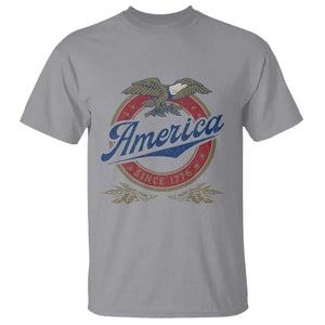 America Since 1776 T Shirt 4th of July Retro Vintage Patriotic Eagle Pride TS02 Sport Gray Print Your Wear