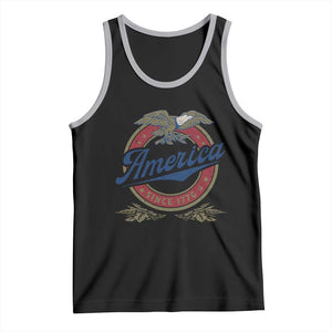 America Since 1776 Tank Top 4th of July Retro Vintage Patriotic Eagle Pride TS02 Black Athletic Heather Print Your Wear