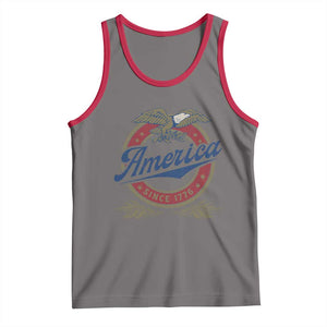 America Since 1776 Tank Top 4th of July Retro Vintage Patriotic Eagle Pride TS02 Deep Heather Red Print Your Wear