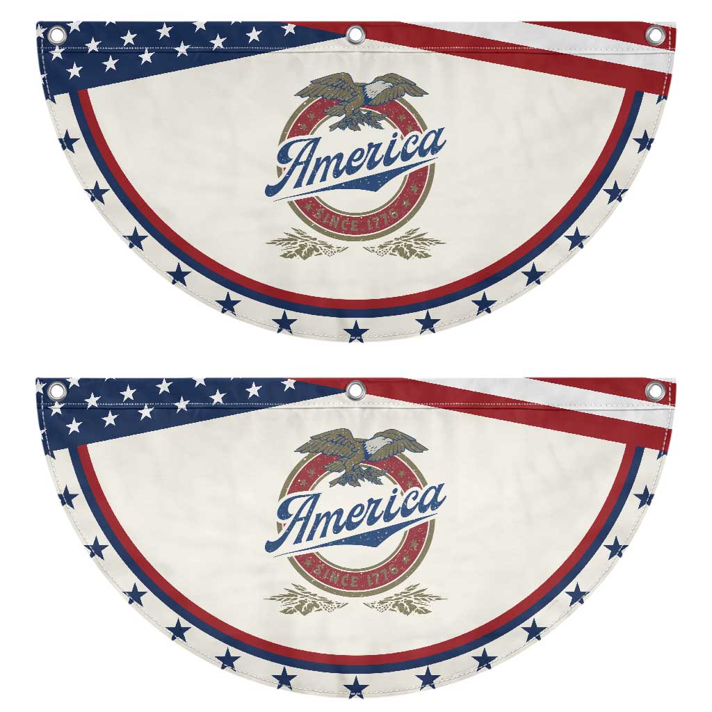 America Since 1776 Patriotic Fan Flag 4th of July Retro Vintage Eagle Pride